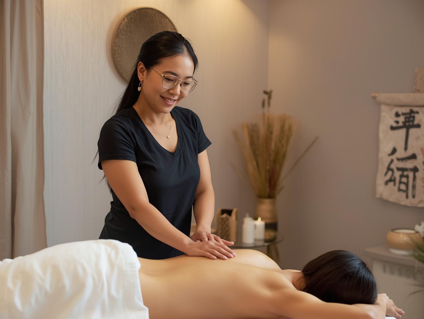 Your therapist learns your needs and explains Thai Massage techniques before starting. (1)