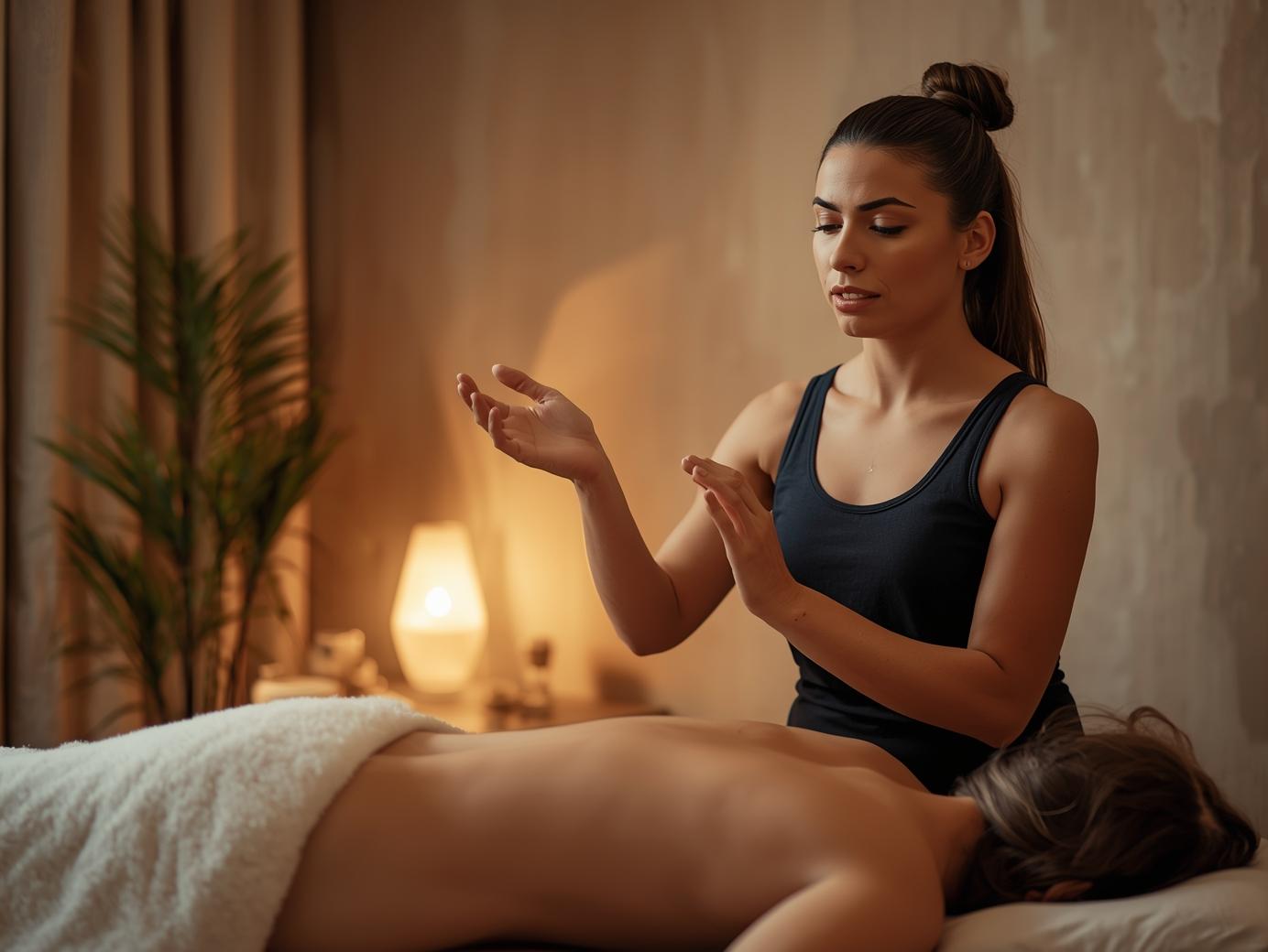 Your therapist learns your needs and explains Thai Massage techniques before starting.